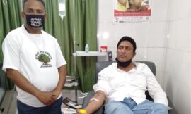 जेएससीए के उपाध्यक्ष और कांग्रेस नेता अजय नाथ शाहदेव ने किया ब्लड डोनेट