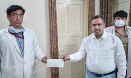 JDA ने आपदा प्रबंधन FUND में एक लाख रुपये की सहयोग राशि दी