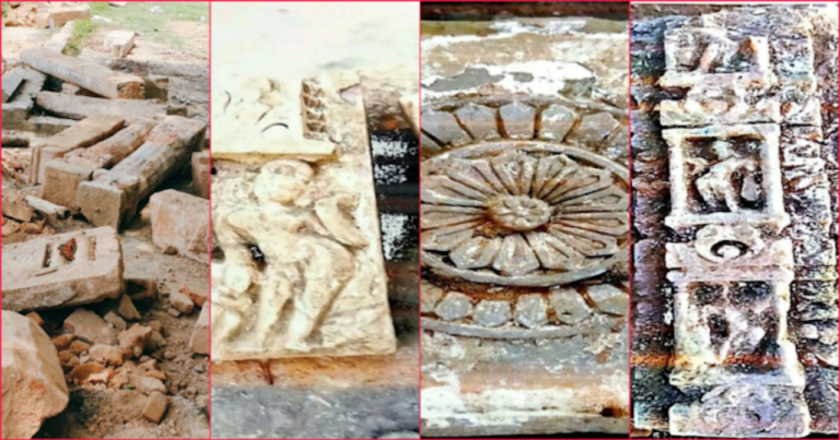 राम मंदिर निर्माण स्थल पर प्राचीन मूर्तियां, स्तंभ, शिव लिंग मिले, संत समाज में उल्लास