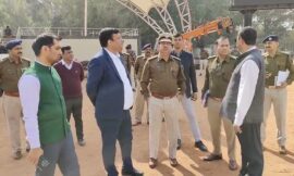 मुख्यमंत्री एवं मंत्रिपरिषद के सदस्यों के शपथ ग्रहण समारोह की  तैयारी