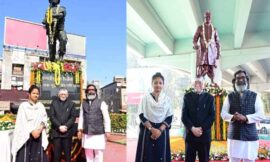 अलबर्ट एक्का चौक और राजेंद्र चॉक में स्थित उनके प्रतिमा पर माल्यार्पण किया