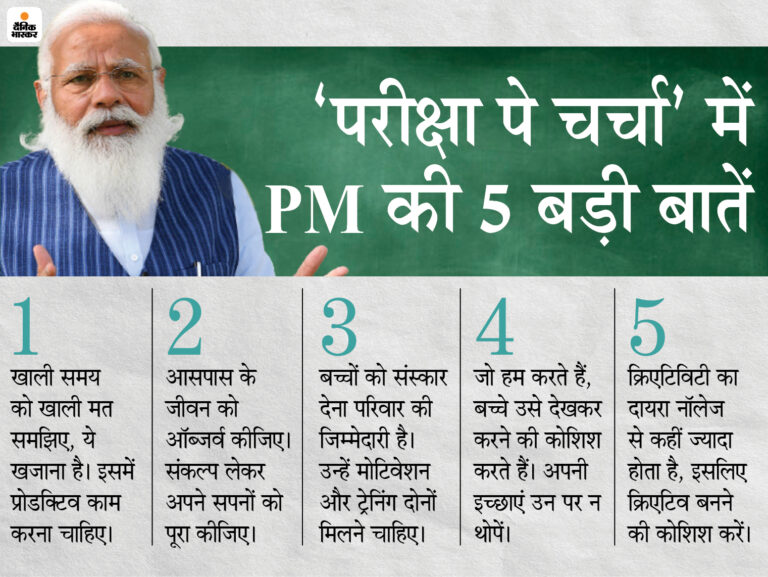 देश के प्रधानमंत्री नरेंद्र मोदी ने देश भर के बच्चों के लिए परीक्षा पर चर्चा का आयोजन किया