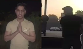 बीएमडब्ल्यू रोककर सड़क पर पेशाब करने वाला युवक माफी मांगते हुए सरेंडर किया