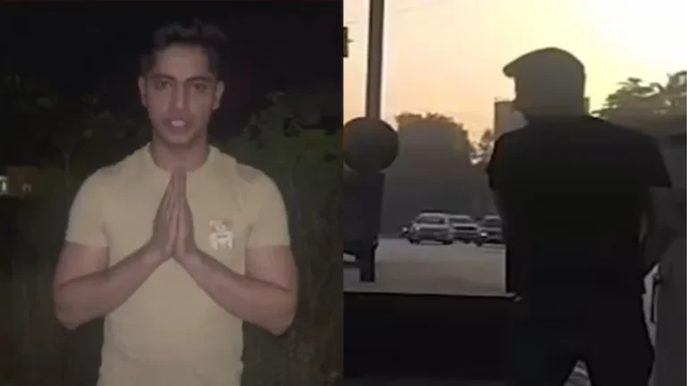 बीएमडब्ल्यू रोककर सड़क पर पेशाब करने वाला युवक माफी मांगते हुए सरेंडर किया