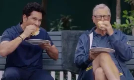 बिल गेट्स ने सचिन तेंदुलकर के साथ वड़ा पाव का लिया मजा