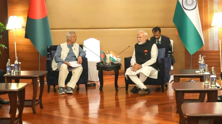 बिम्सटेक शिखर सम्मेलन में पीएम मोदी और बांग्लादेश के मोहम्मद यूनुस की पहली मुलाकात