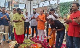 चंद्रशेखर आजाद दुर्गा पूजा समिति भूमि पूजन2025