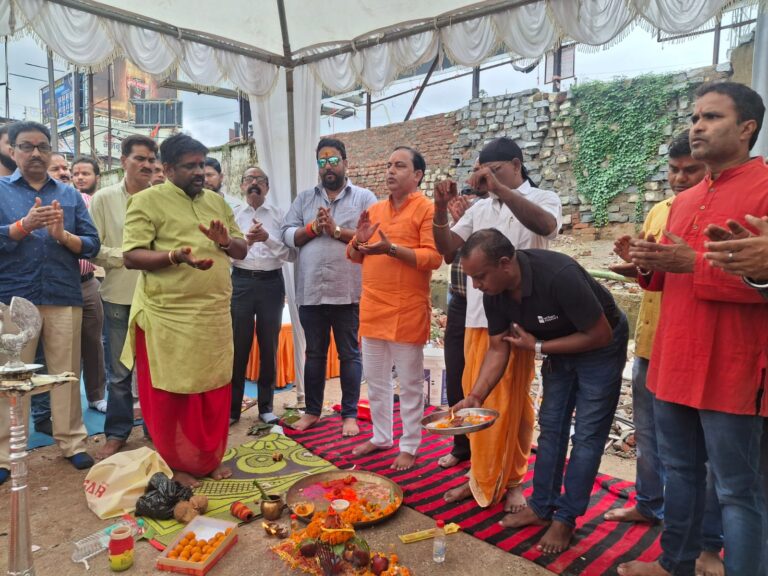 चंद्रशेखर आजाद दुर्गा पूजा समिति भूमि पूजन2025