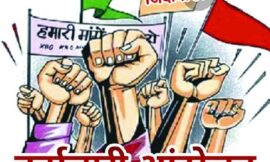 आउटसोर्स कर्मचारी संघ महा धरना